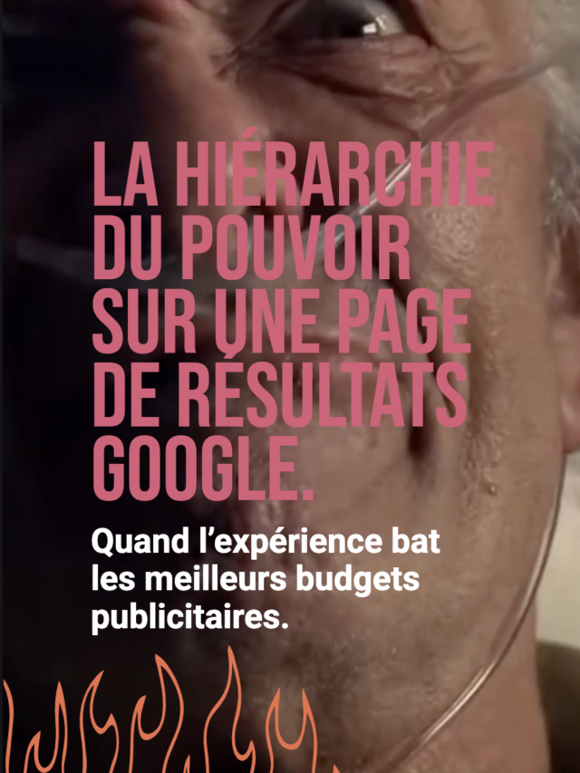 La hiérarchie du pouvoir sur une page de résultats Google.